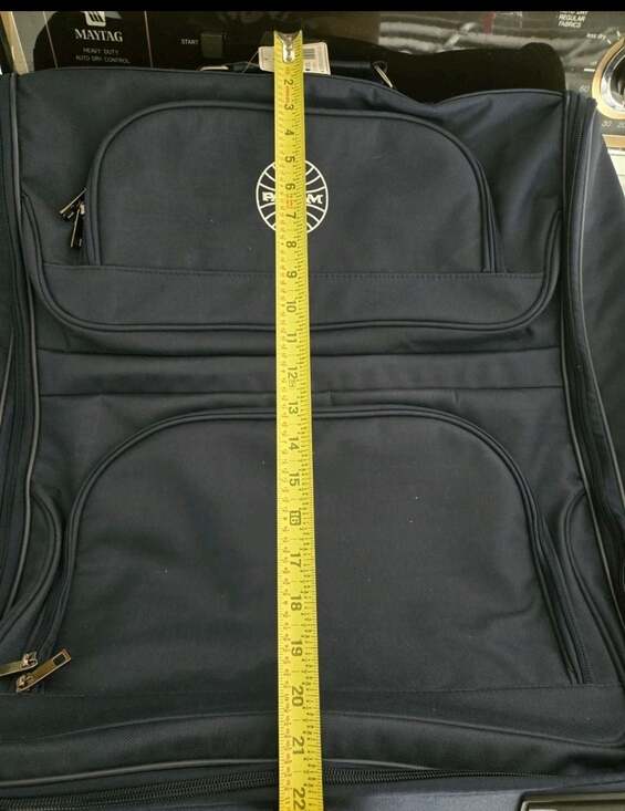 Pan Am Blue Rolling Garment Bag Carry-On Suitcase